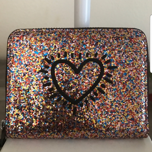 Coach Handbags - Coach Keith Haring glitter wallet